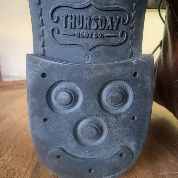 Thursday Boot Co Leather Wingtip Boots Mens Size 9 - Picture 12 of 13